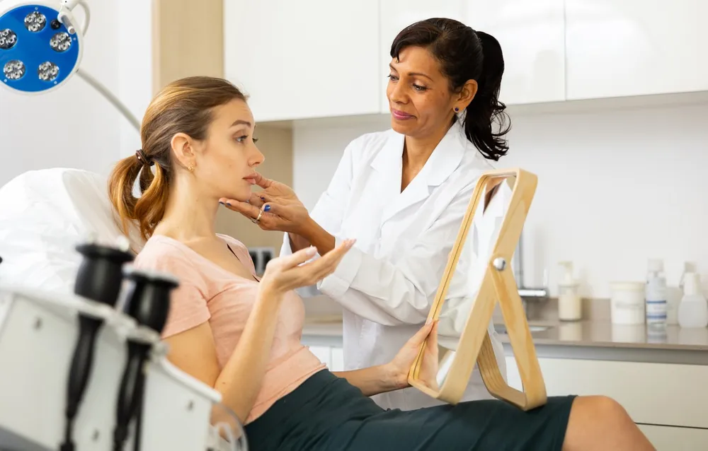 woman considering a med spa membership in Capitol Hill