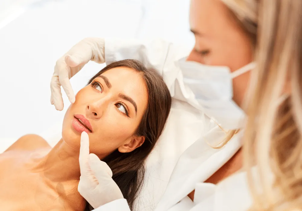 doctor and patient discussing best non-surgical facelift options Washington DC