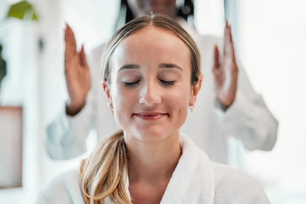 michelle german explaining non-surgical facial balancing techniques