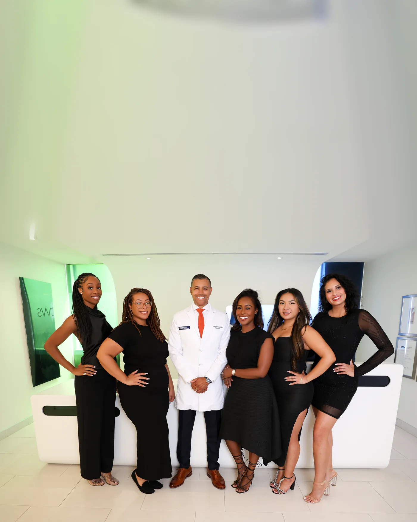 The Capital Aesthetic team at the front desk, 2112 F Street NW