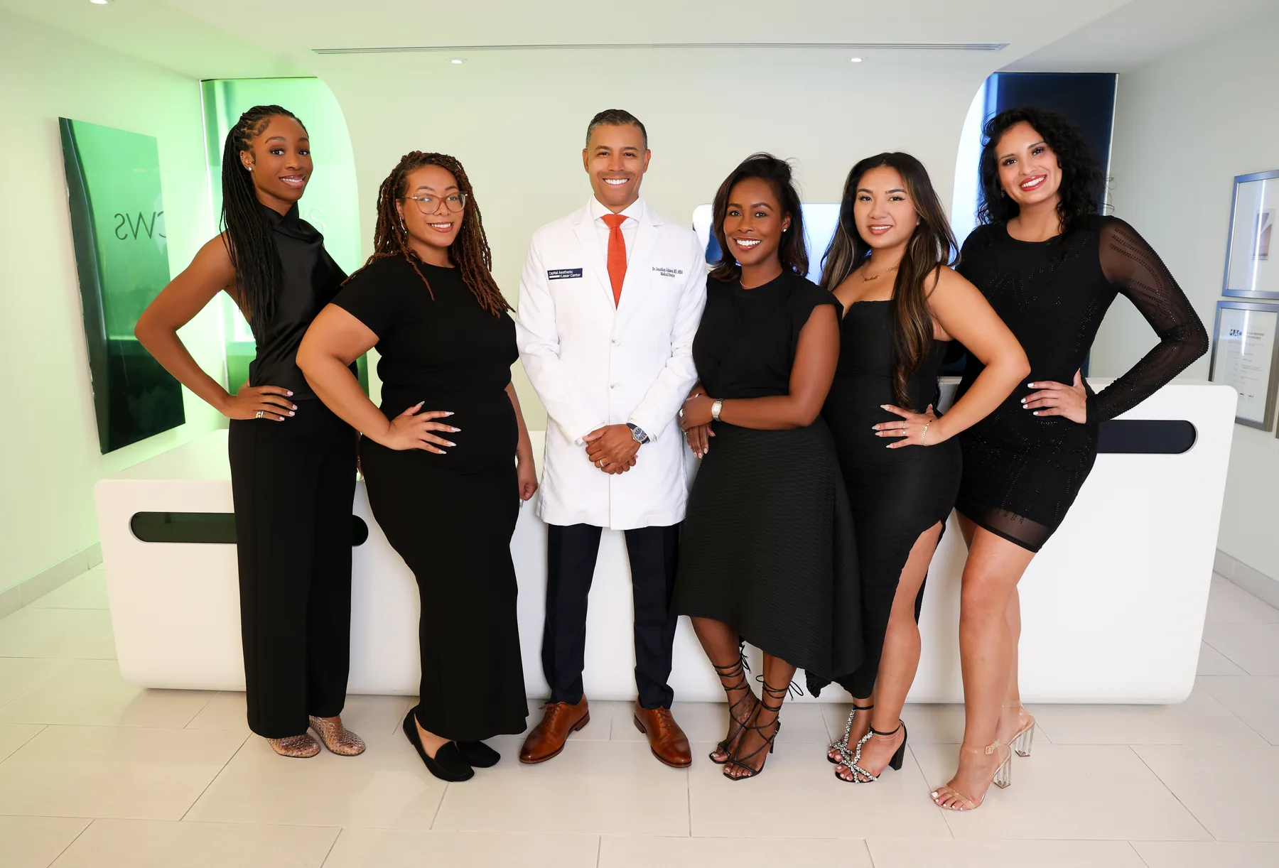 The Capital Aesthetic team at the front desk
