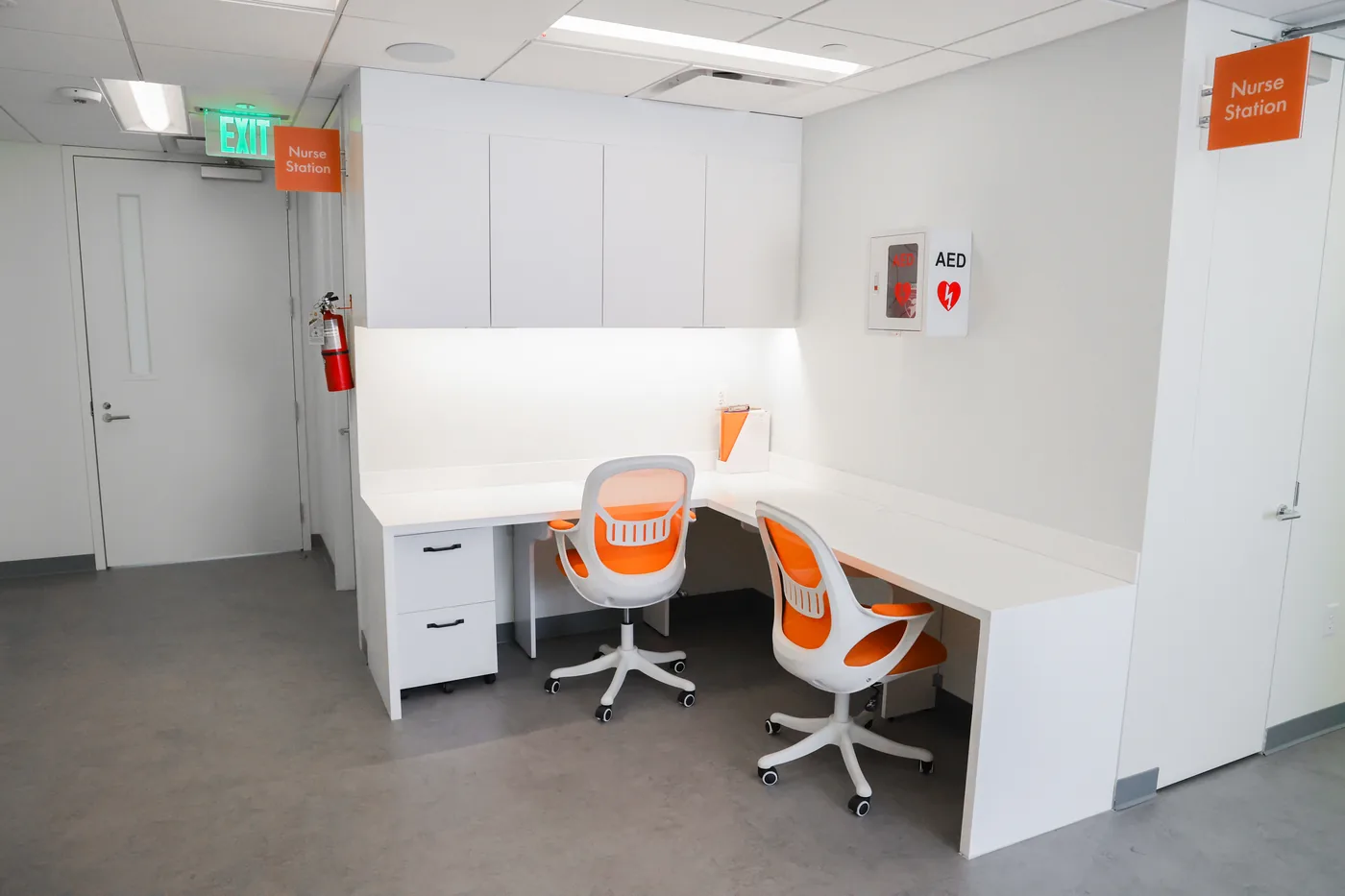 The nurse station at Capital Surgical Center