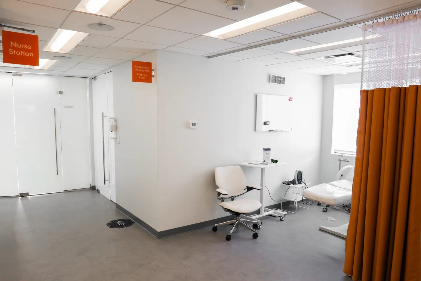 Pre-operative holding and recovery area at Capital Surgical Center