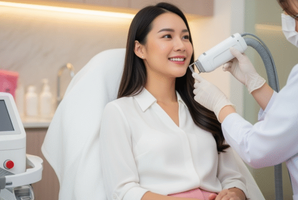 woman visiting a Washington DC laser clinic
